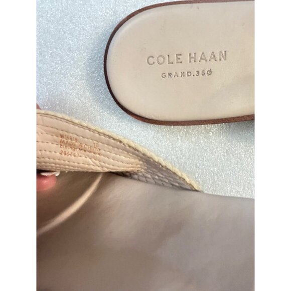 Cole Haan Ansley Slide Sandals in Jute Size 7 B - Picture 7 of 7